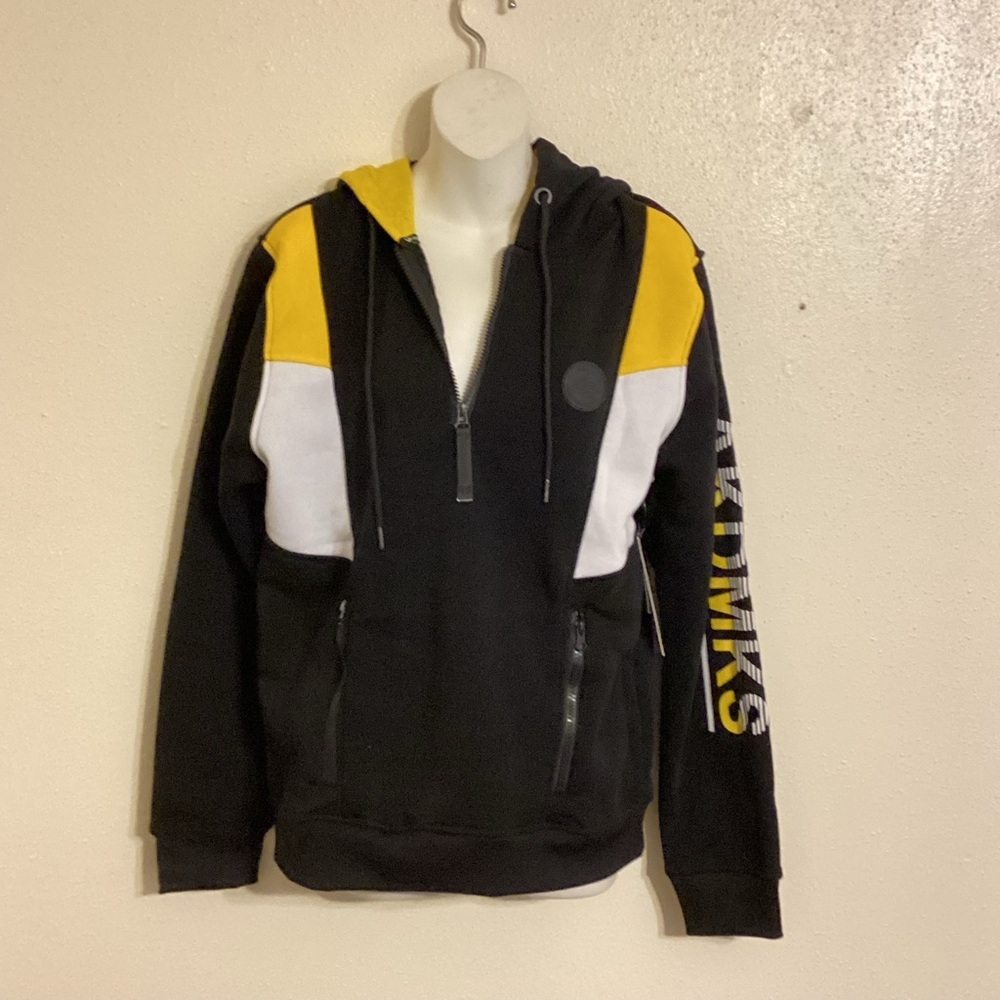 NWT Akademiks Aka Color Block Graphic Hoodie Size Small